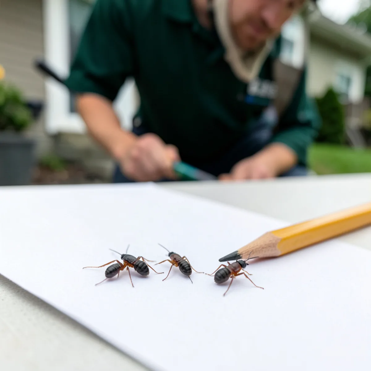 Visual comparison of larva, nymph, and adult blacklegged ticks next to pinhead