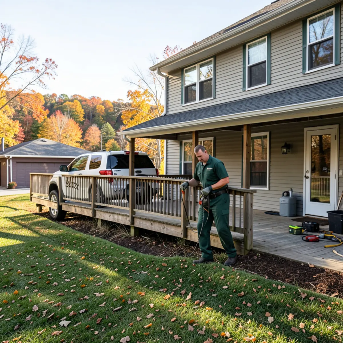 Country home with wrap-around porch and detached pole building in Sarver, PA